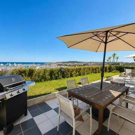 Penthouse - Panoramic Sea-view Rooftop, Port Vauban Daire *