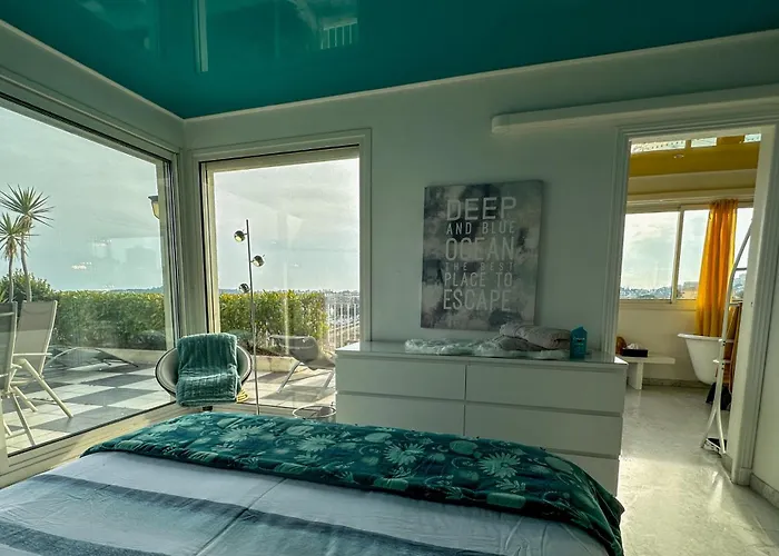 Penthouse Vue Mer, Rooftop 150m, Centre & A Pied *